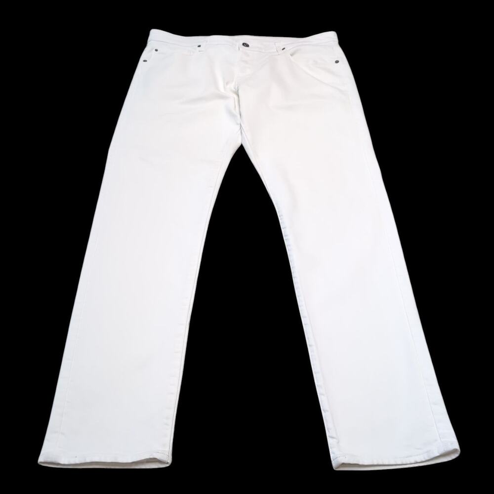G-Star Raw 3301 ELTO Jeans Men's 38x36 Measure 39X34 White Denim Slim Fit